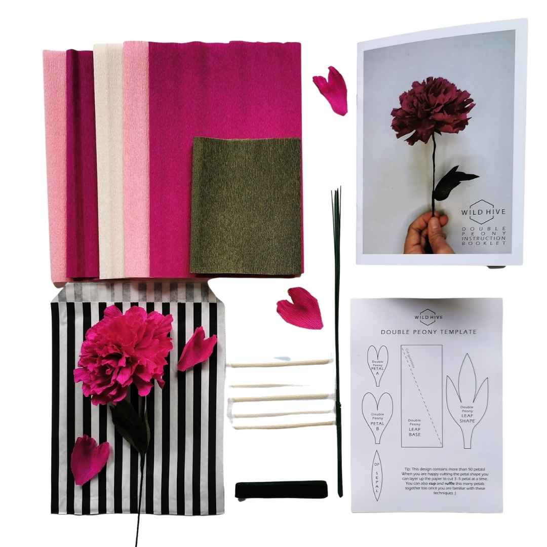 Paper Flower Kit Peony